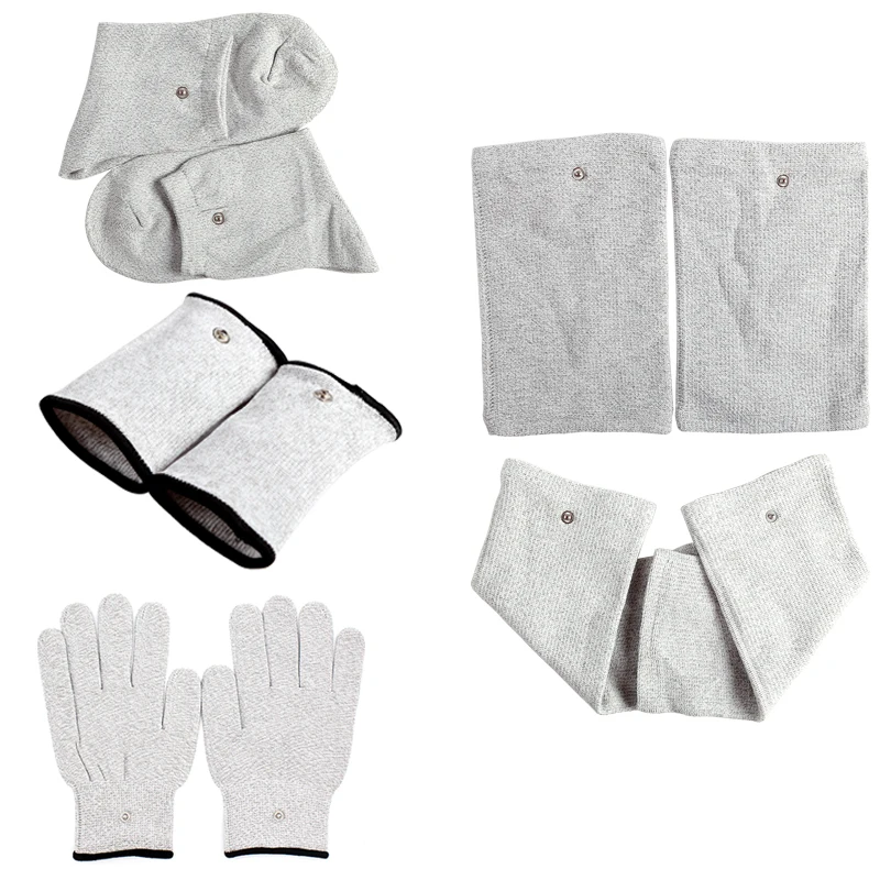 

Дышащие волоконные электростимуляторные перчатки, серебряные проводящие массажные аксессуары для тела, аксессуары для фитнеса