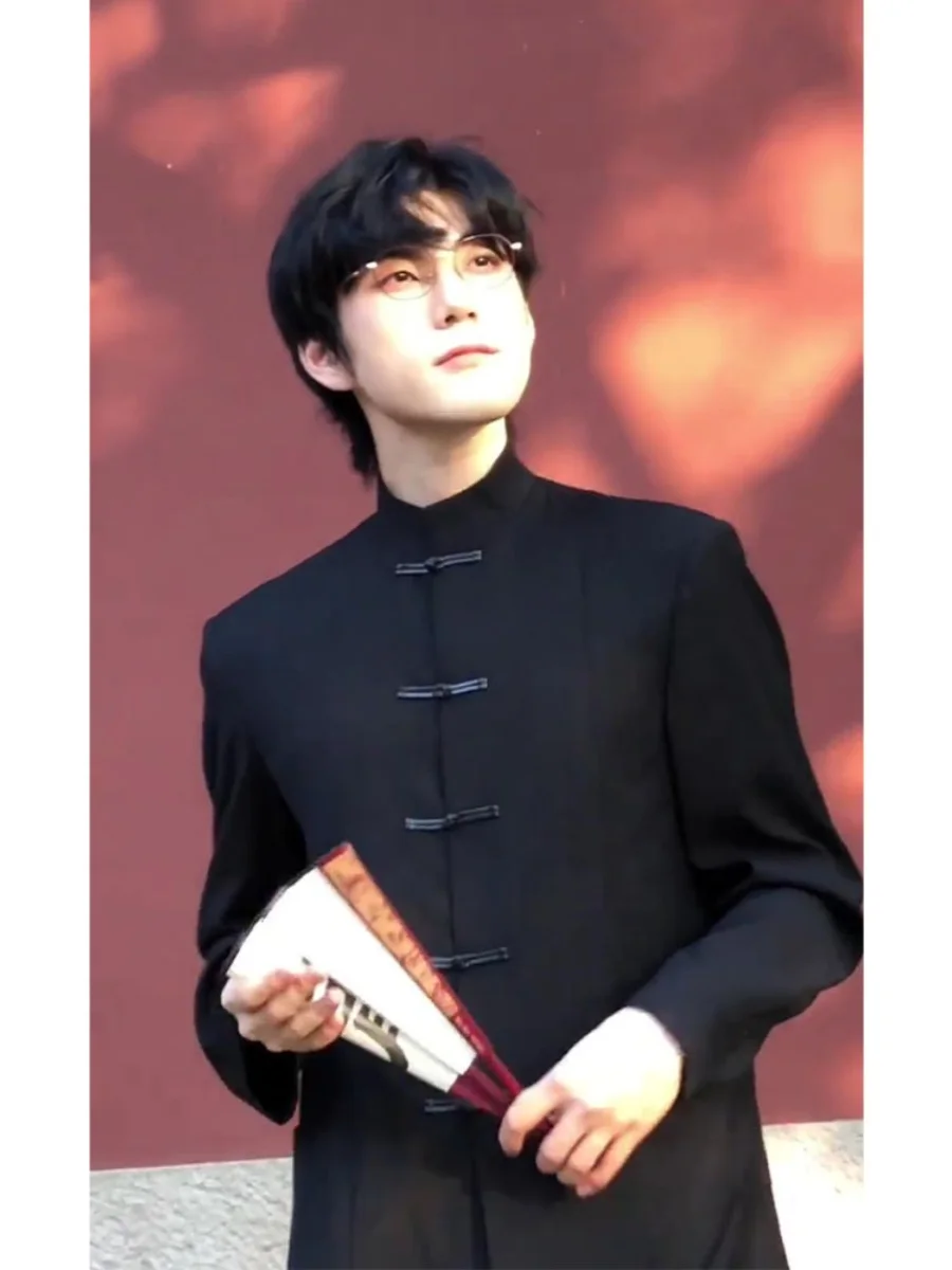 

New Chinese Sle Men's Suit Jaet Wedding Ceremony Autumn Winter Zen Sle Casual Faionable Zhongan Coat for Men
