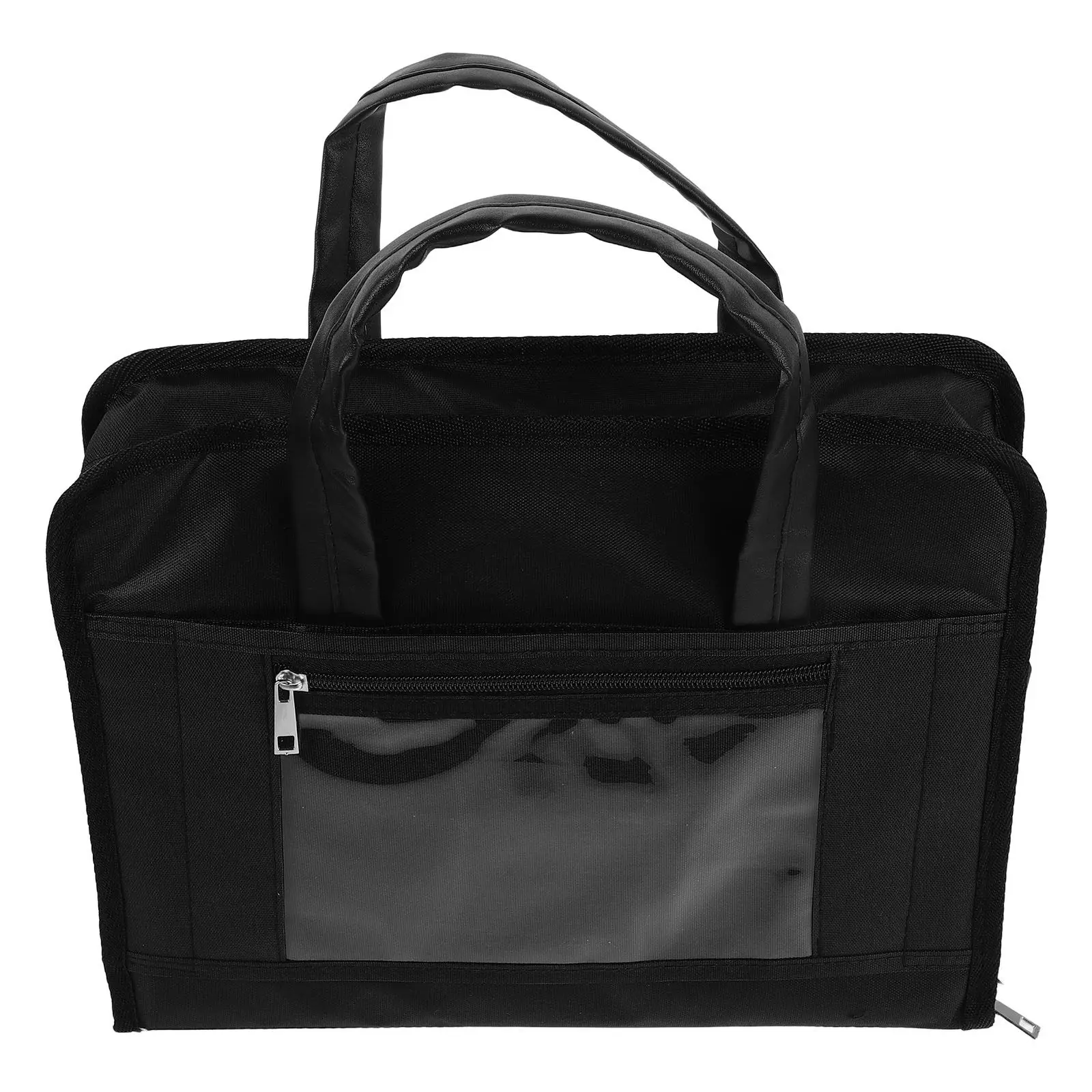 Security Oxford Document Tote Bag Portable Laptop Briefcase with Built-in Combination Lock File Organizer for Business Travel