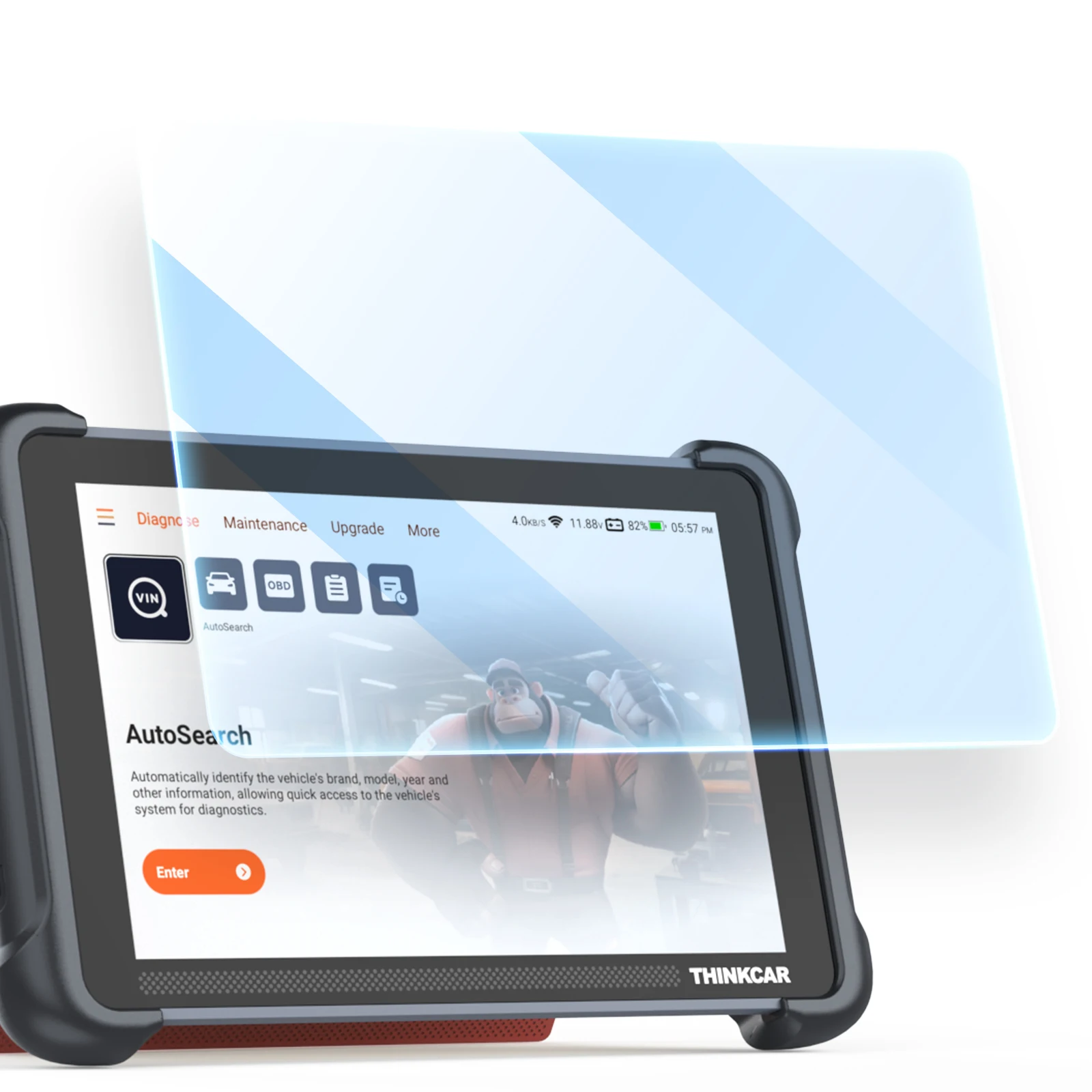 

8 inch Large Screen Tempered Glass Screen Protector Touch Screen Glass Film For THINKSCAN 689BT MUCAR 892BT