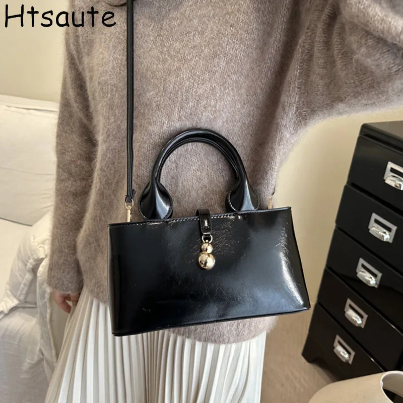 Bolsas Transversais Femininas de Couro PU, Bolsa Mensageira Feminina, Mini Bolsa de Mão de Alta Qualidade, Bolsas Transversais para Mulheres