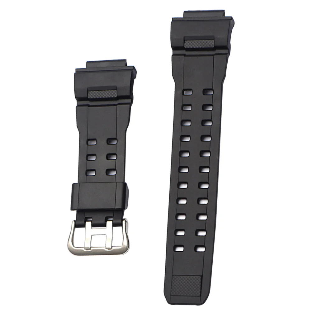 

Resin Watch Band Black PU Comfortable Durable Replacement Casual Band for Men Women PU Watchband
