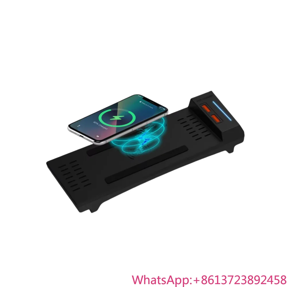 

15W Car Wireless Fast Charging Holder Phone Charger Charging Pad Plate Trim for Mercedes Benz W212 E200 E260 E300 Interior Parts