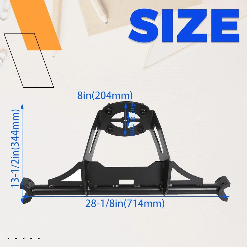 Support de support de pneu de secours robuste pour modèles Polaris RZR, convient aux pneus jusqu'à 30", Installation facile
