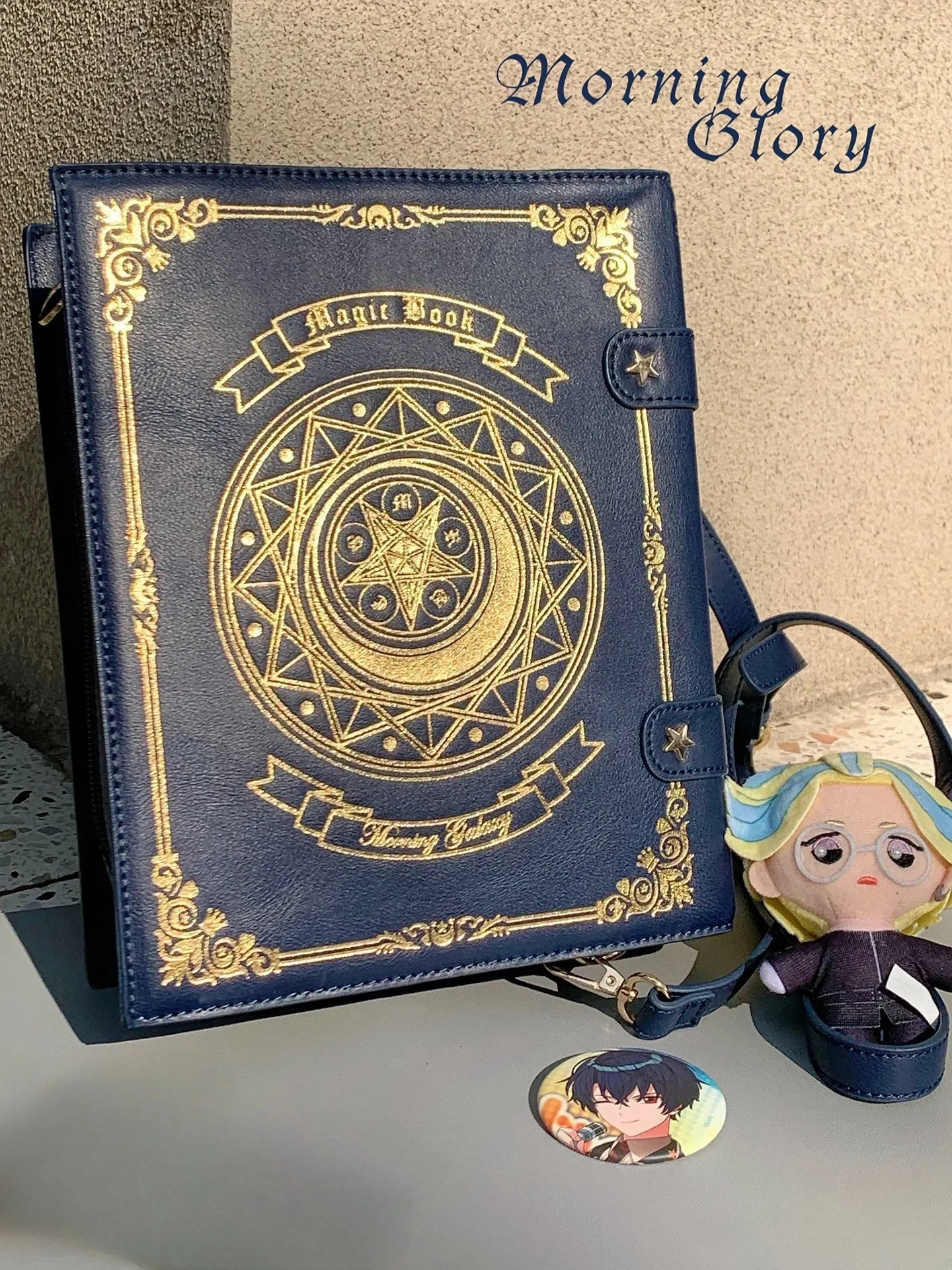 Anime Cosplay Magic Grimoire Rucksack Niedliche transparente Umhängetasche für Frauen Große Kapazität Studenten-Büchertasche für den täglichen Gebrauch – Detail 1