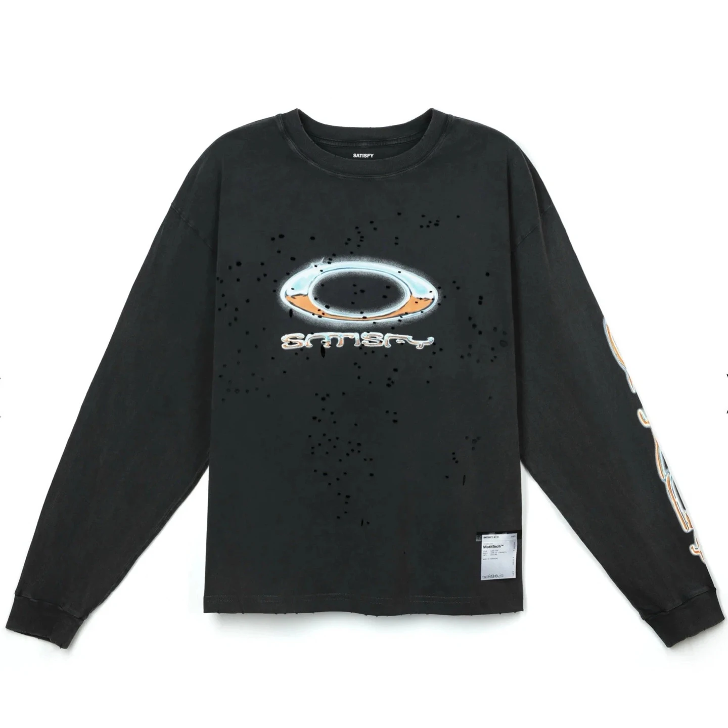 

MothTec High Street Sle Long Sve T-irt Men Women Loose Fit Vintage Waed Casual Cotton Top for Couples Youth