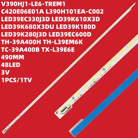LED Backlight Strip FOR PANASONIC TX-L39EM5B 39/210G V390HK1-LS5-TREM4 39k310 Dp39e23t Ptv4003led 4A-D069457 V390H1-LE1-TREM6