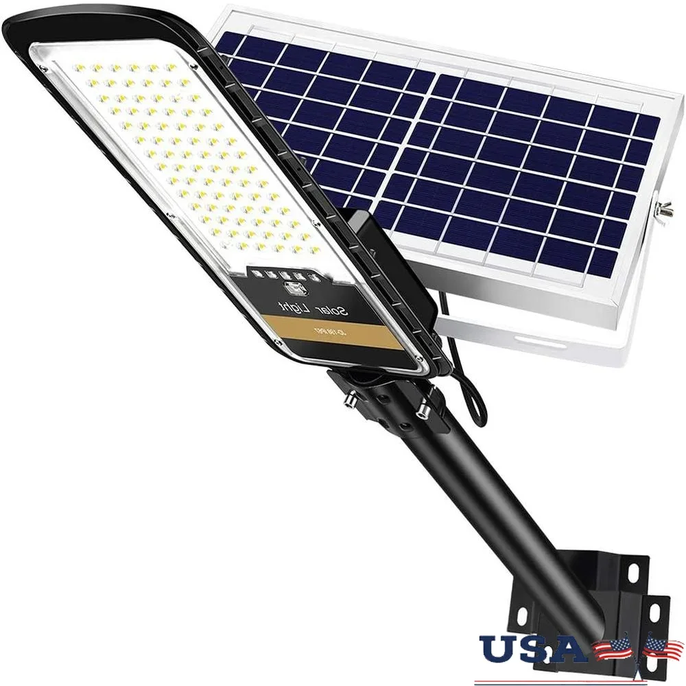 

Solar Street Light Outdoor 16000lm IP67 Waterproof Dusk to Dawn Anti Broken Remote Control Easy Installation Garden Yard Pathway