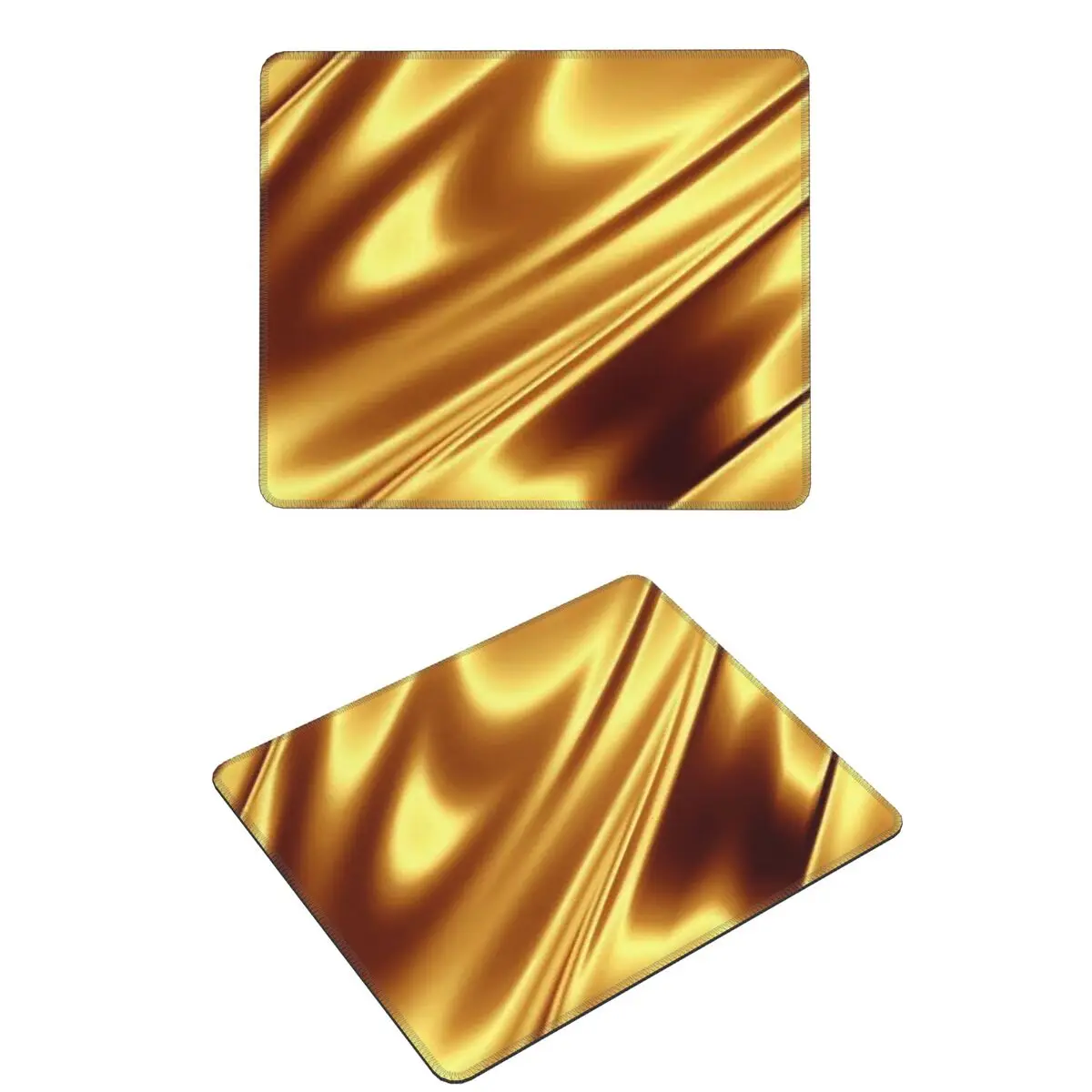 

Golden Fabric Geometric Wave Pattern Mouse Pad Computer Keyboard Mouse Mat Gamer Laptop Desk Mat Office Table Mats