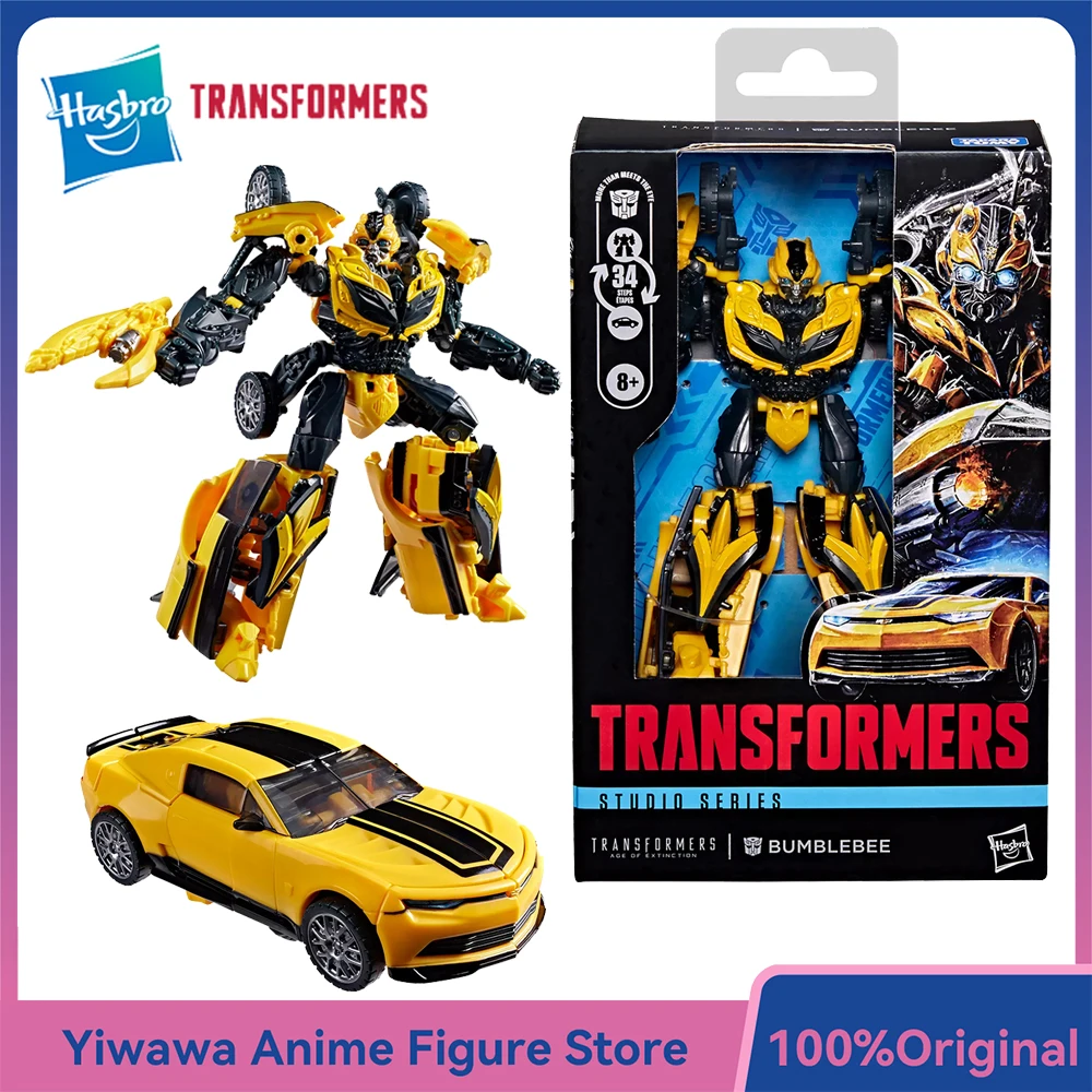 

Оригинальная новая фигурка робота Hasbro Transformers Studio Series Bumblebee (Age of Extinction) 12,5 см, класс Deluxe, модель игрушки