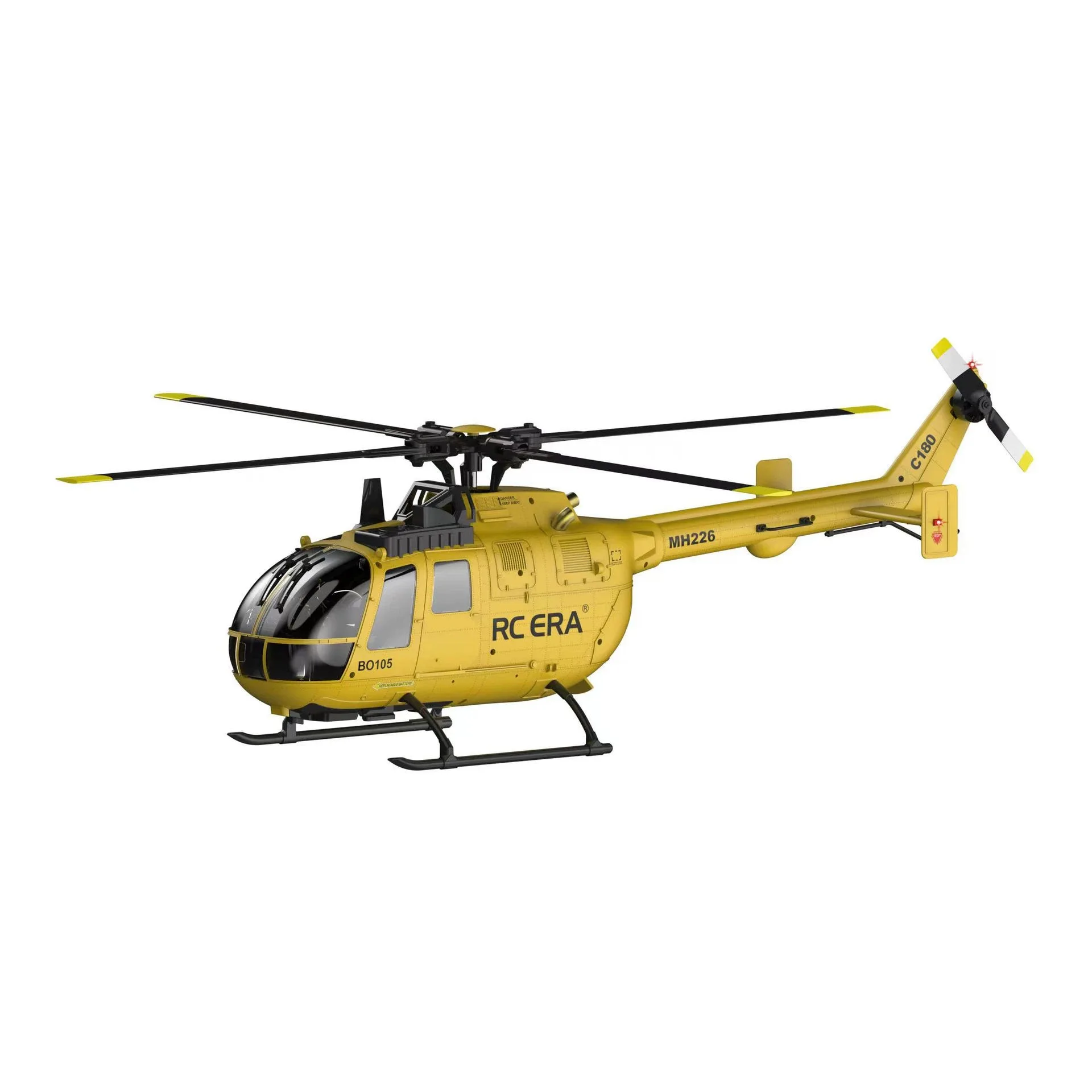 RCERA six-channel single propeller aileron-free helicopter BO105 model stunt remote control airplane toy birthday gift