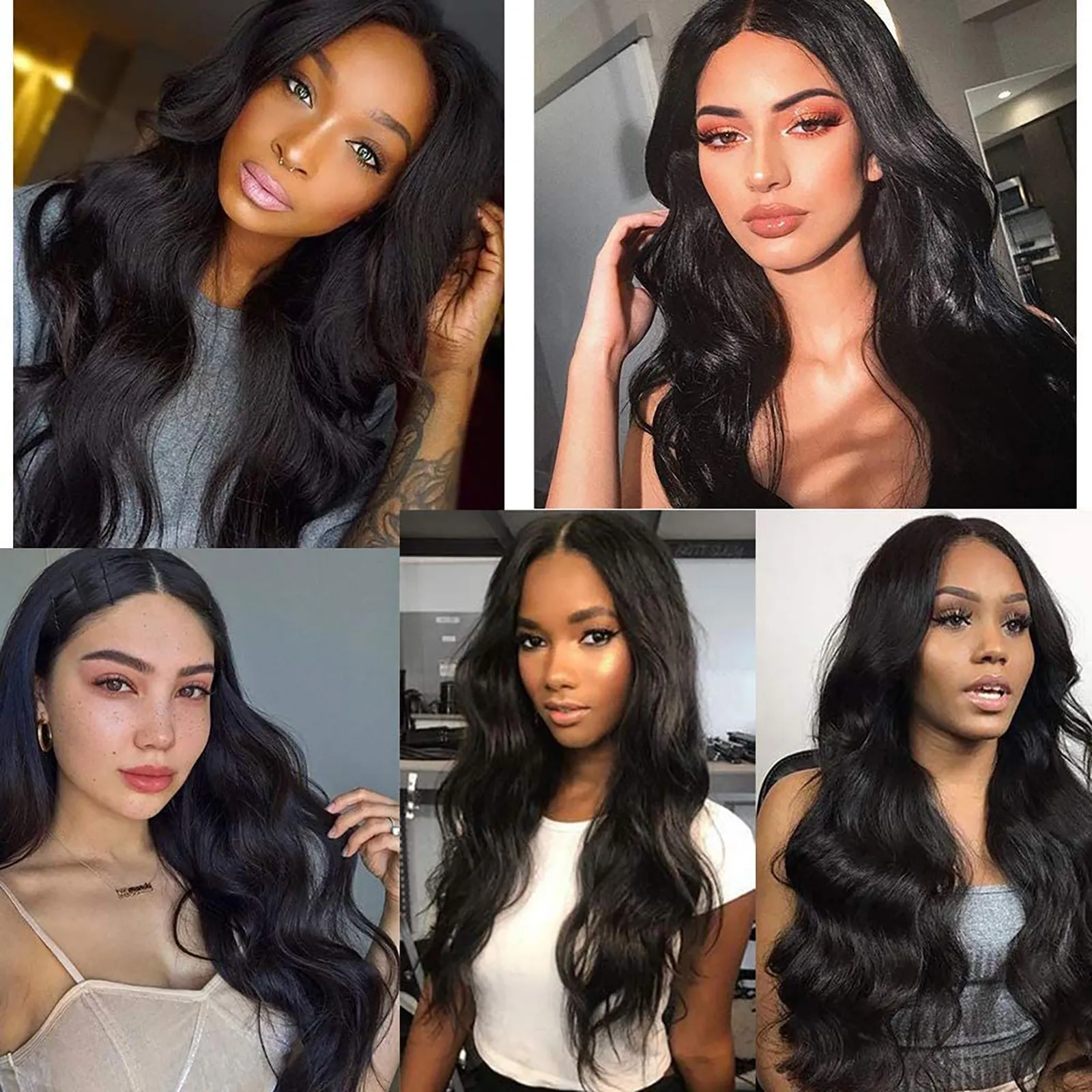 Black Wig Women Hair Long Wavy Long Length Hair Extension Cosplay Party Full Coverage Soft Texture Natural Looking Hairpiece T1