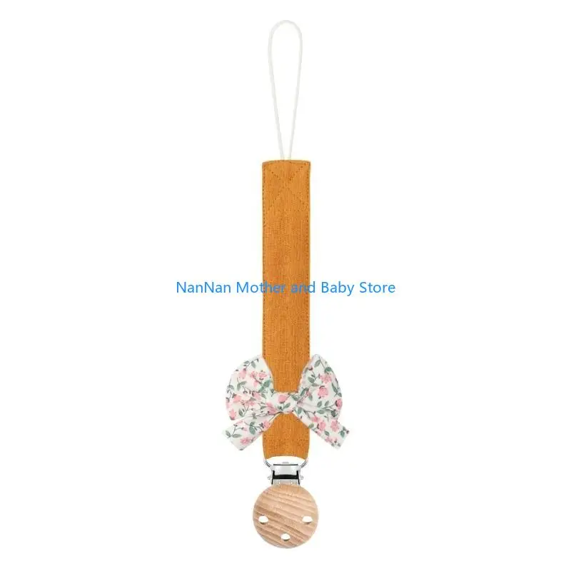 

Bowknot Strap Anti-lost Soother Toy Anti-drop Pacifier Clip Lanyard Infant Gift