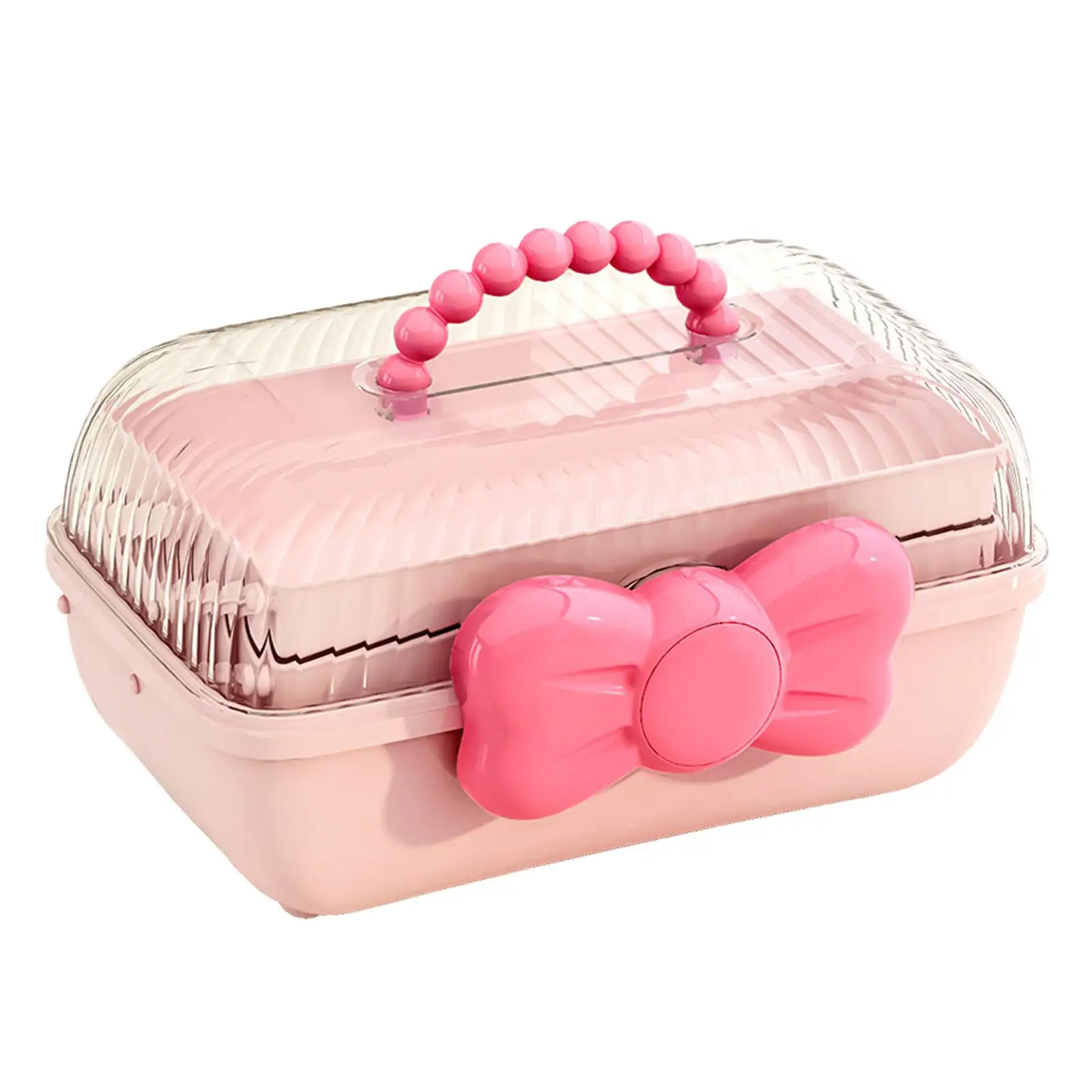 Girl Hair Accessories Storage Box Portable Jewelry Storage Box for Hair Ties Hair Pins Barrette Hair Bows Scrunchies