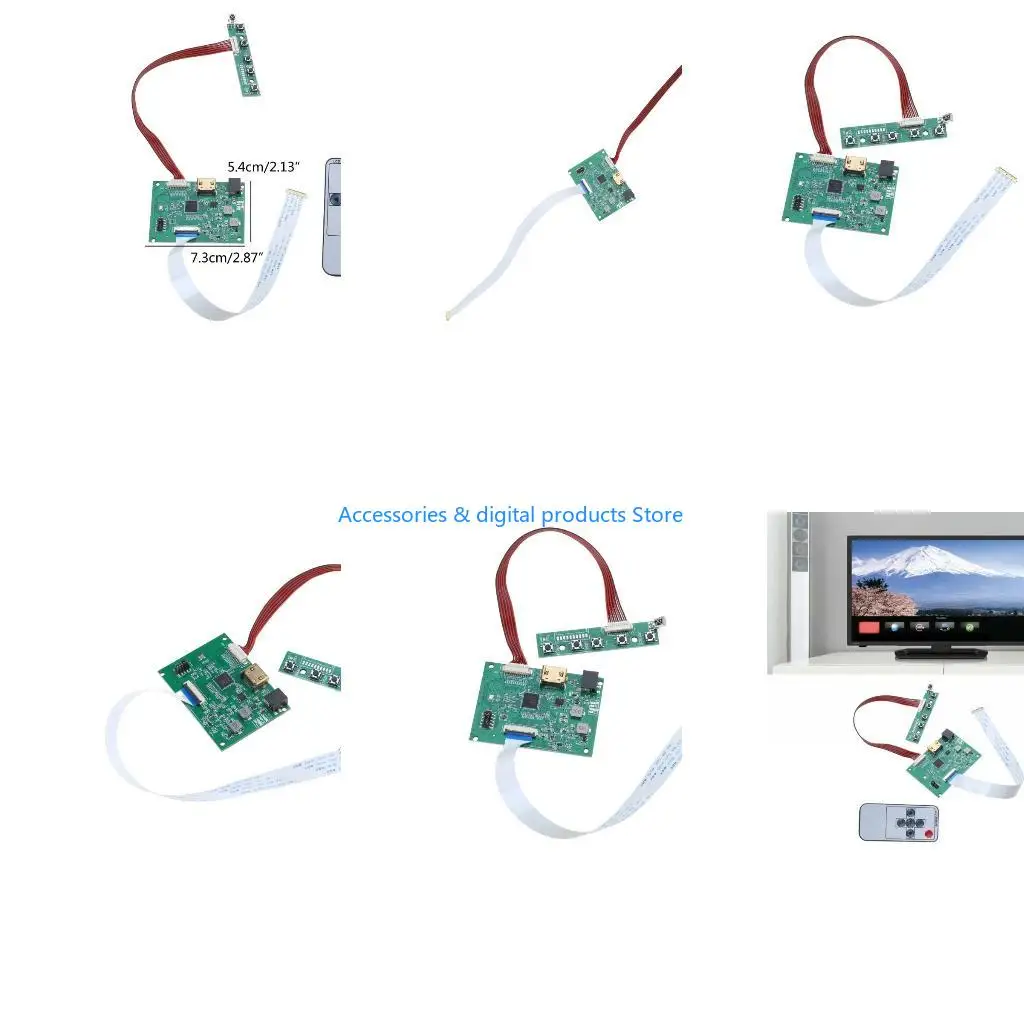 77JD Multi-screen LCD Driver Board Resolution 1920x1200 1920x1080 1600x900 1366x768 1280x800 High Temperature Components