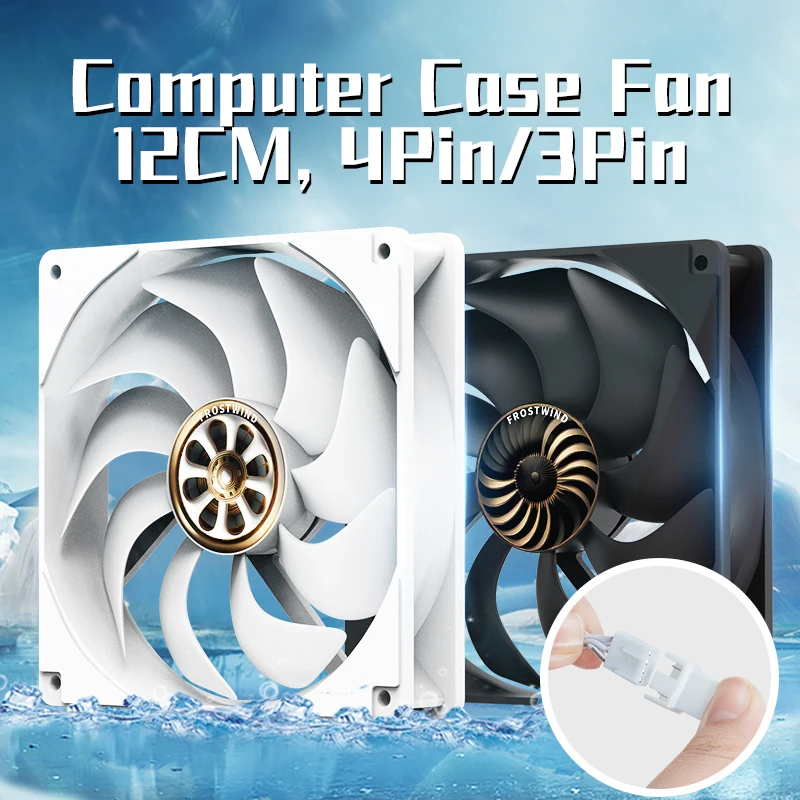 12025 silent PWM small 4Pin chassis fan desktop computer air-cooled high speed cpu powerful cooling fan cabinet 12V Fan