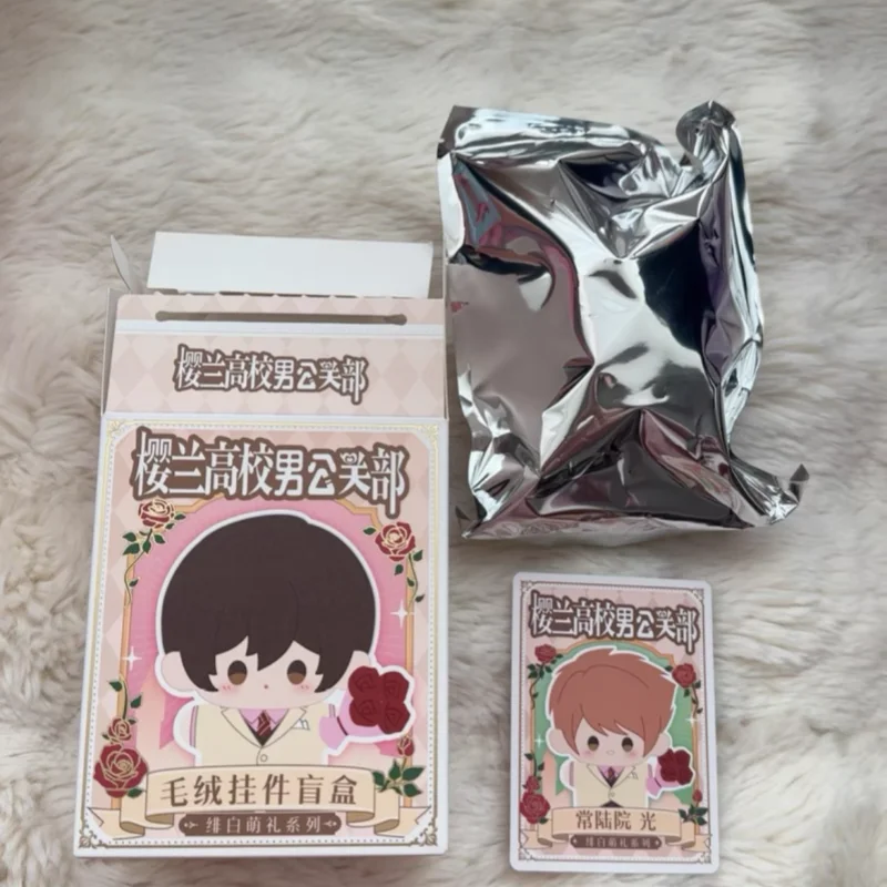 

Оригинальный аниме-брелок Ouran High School Host Club Feibai Mengli Series, пушистый, в слепой коробке, милый сувенир, подарок для мальчиков и девочек