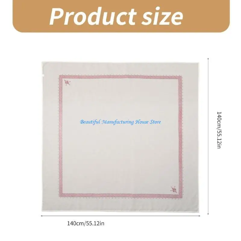 E56A في الهواء الطلق للجنسين الحجاب البوهيمي طباعة باندانا بيزلي نمط مربع لكل يوم مريح #6