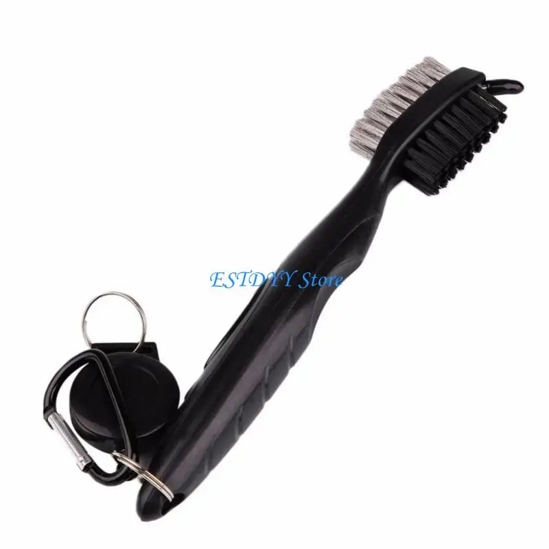 

G6DE Golf Club Brush Double Sided Cleaner Club Cleaning Brush With Carabiner Enduring