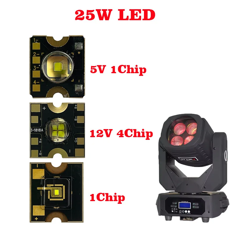 4pcs/lot 25W High Power LED Stage Light Chip 4x25W LED Beam Moving Head Lamp Projector Lighting Source