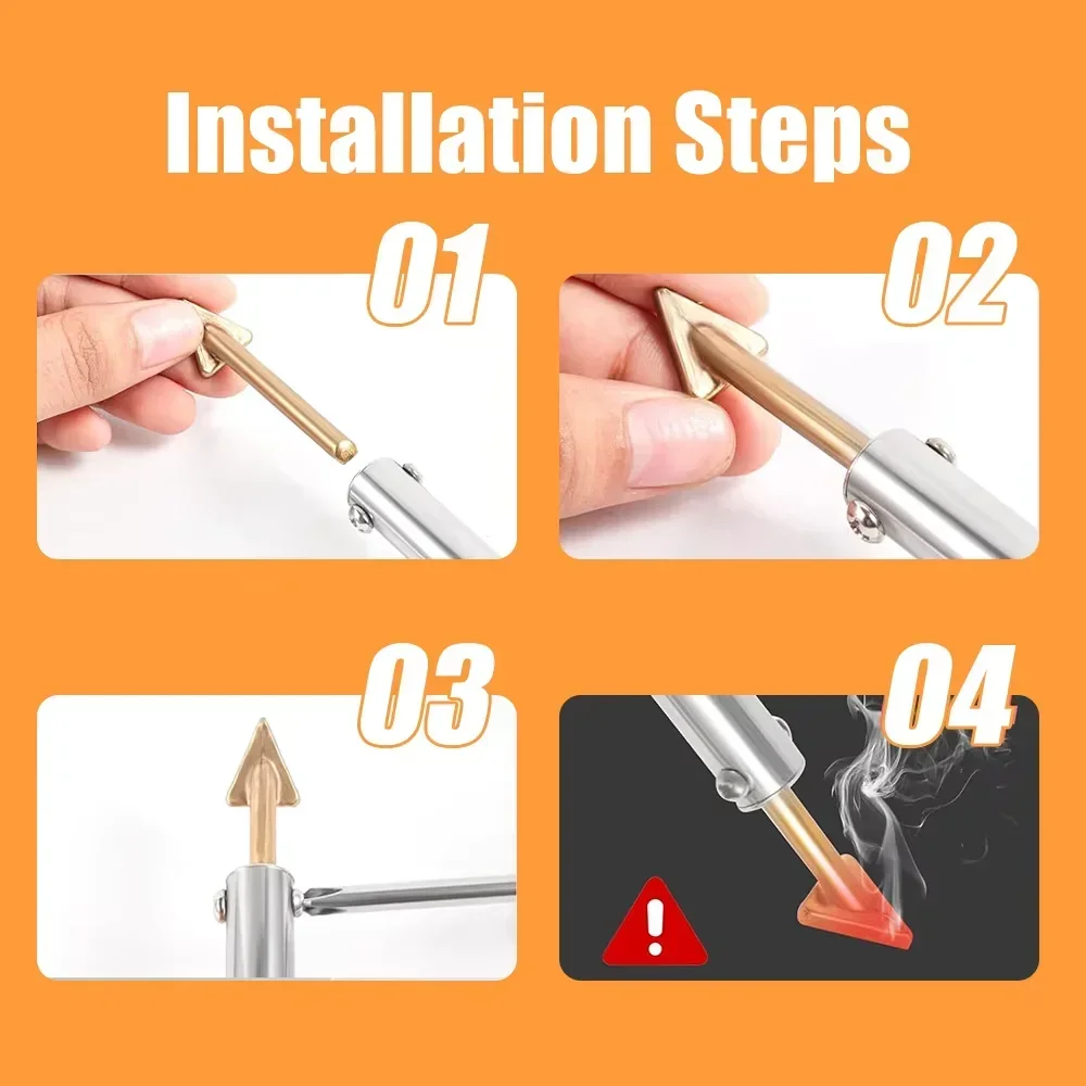 Pro Plastic Repair Soldering Iron 220V/110V for Car Bumper & Damaged Plastic Temperature Adjustable Include PP/PE/ABS/PVC Solder - view 5