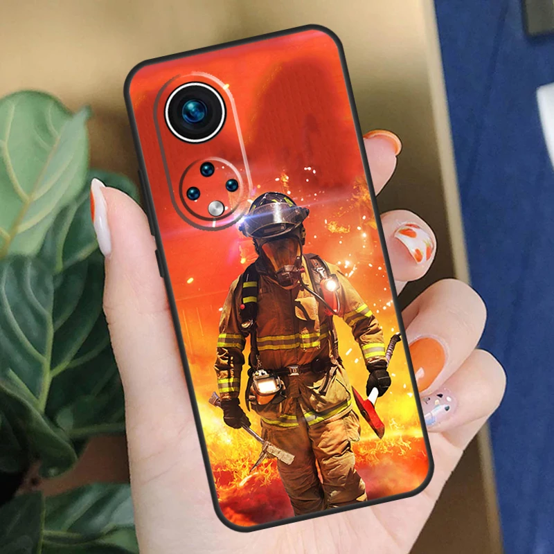 غطاء رجال الإطفاء Heroes Fireman لهاتف Honor 200 Pro 90 70 50 X9a X8a X9 X8 X8b X9c X9b Honor Magic 7 Pro 5 6 Lite