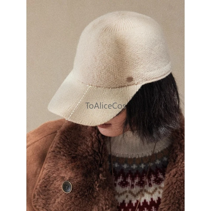 gorra-de-beisbol-de-punto-de-lyocell-elegante-y-moderada-suave-y-calida-con-visera-de-pico-de-pato-para-mujer-otono-invierno-en-stock