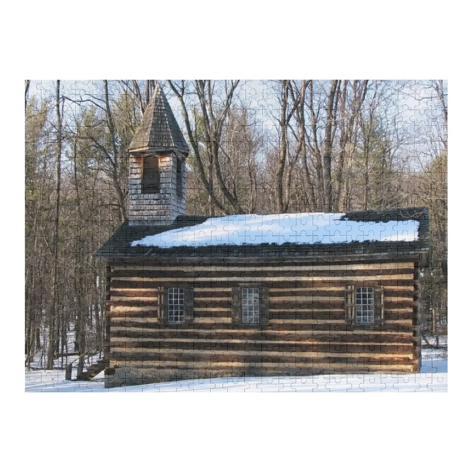

Зимняя головоломка St. Severin's Old Log Church, детская головоломка по индивидуальному заказу для детей