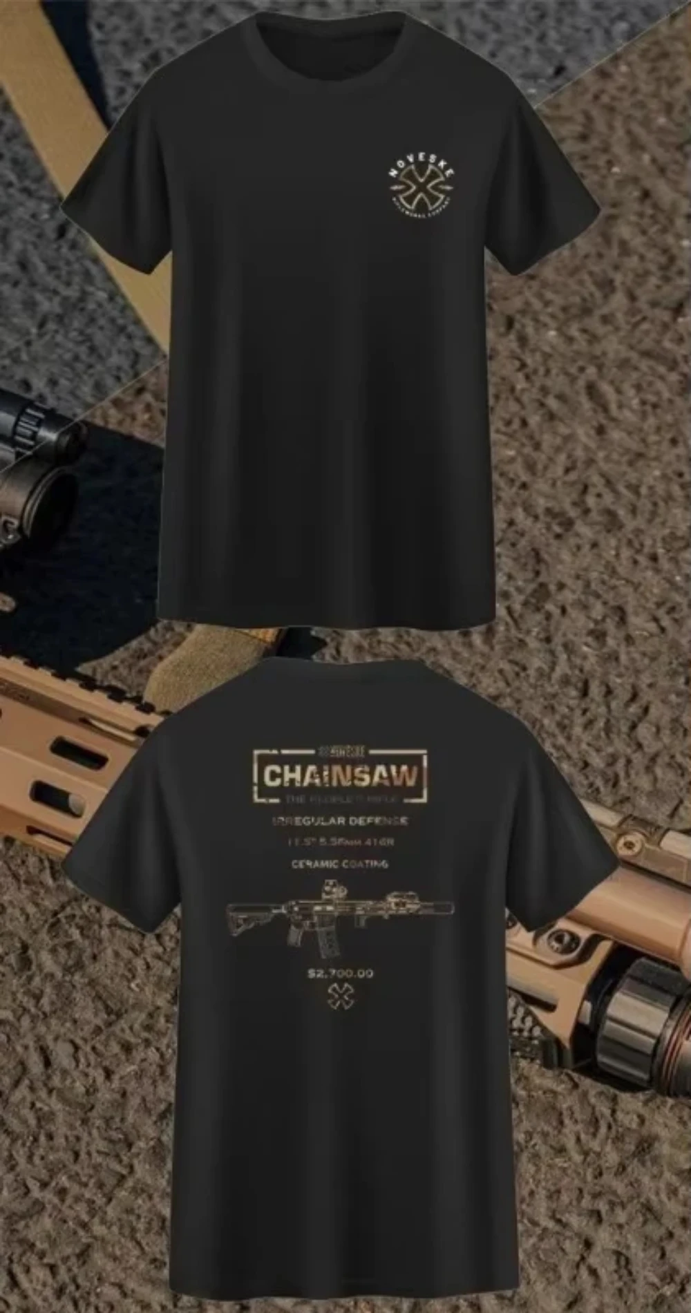 New 2026 Tactical Gear Line Graphic Short Sleeve T Shirt, Unisex Oversized Tee, Kids Adults Front Back Print Casual Tops