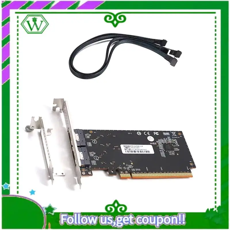 Reliable-High Performance Graphics External Card Pcie4.0 X16 To Slimsas 8654 Rear Half-Height Adapter Card With Cable