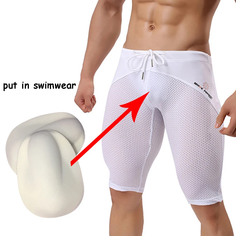 2PCS/Lot sexy Men Underwear push up cup padded enhancement Penis bulge enhancing pad for Briefs shorts Jockstraps Gay Underwear