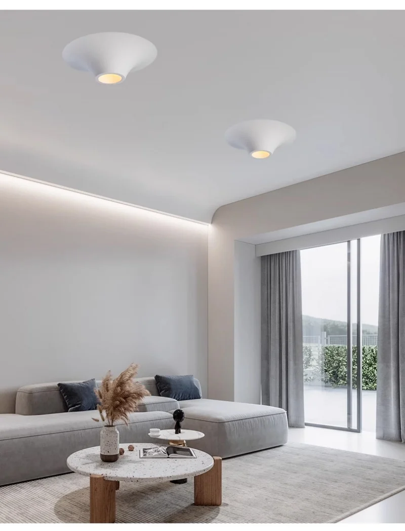 Downlight encastré en gypse plafonnier LED Anti-éblouissement intégré sans bordure projecteur salon couloir éclairage intérieur AC220V