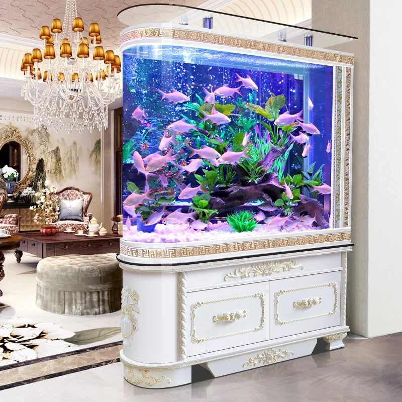 Изготовленная на заказ современная европейская торпеда для аквариума, изогнутая стеклянная перегородка, термоформованная перегородка для аквариума для жилой воды