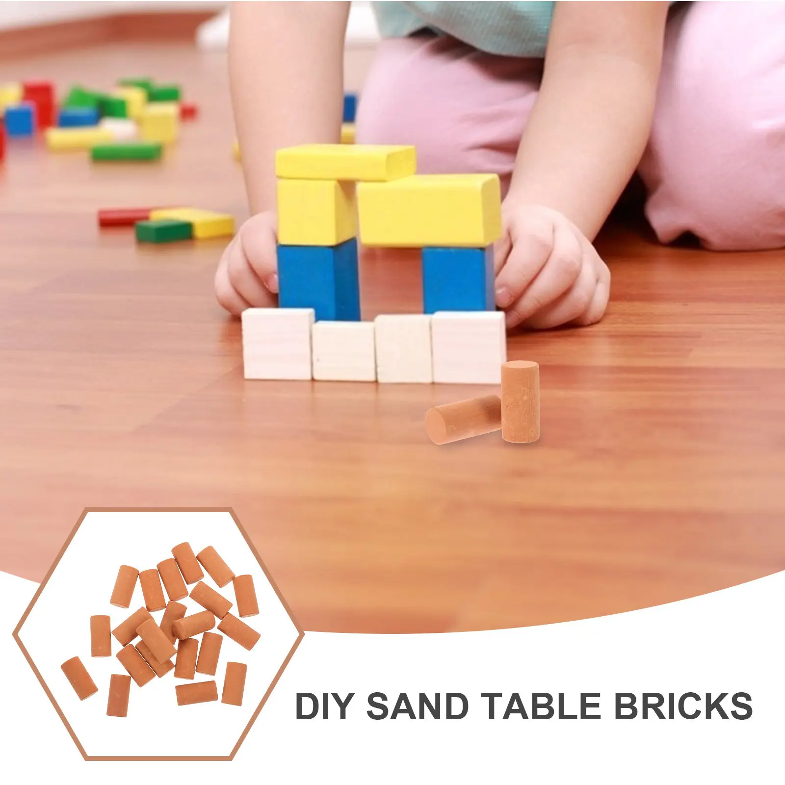 

50pcs Simulation Brick Miniature Bricks For Sand Table Architecture Diy Micro Landscape Decor Fake Bricks Ornament