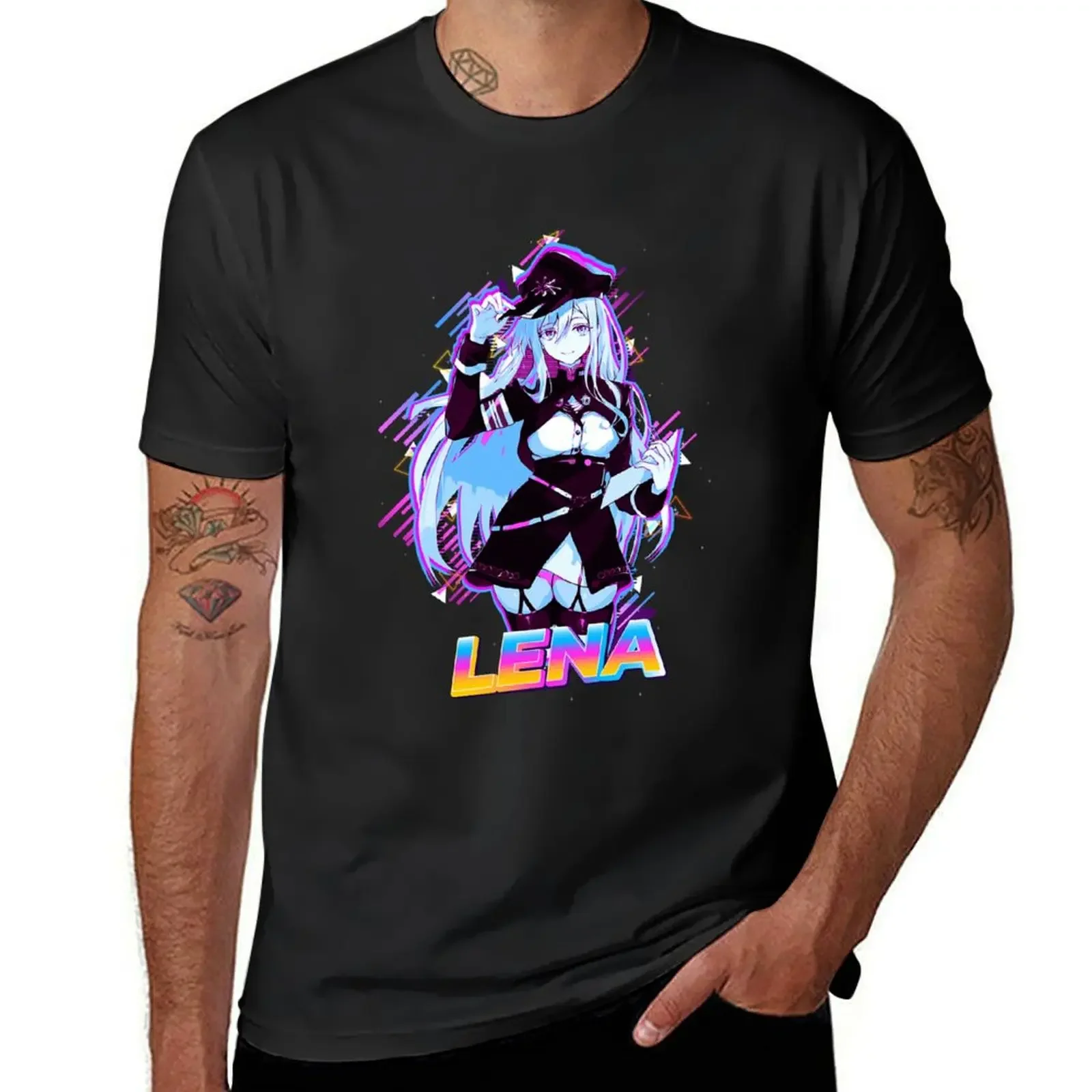 Lena86 Eighty Six T-shirt heavyweights summer tops summer clothes anime clothes big and tall t shirts for men