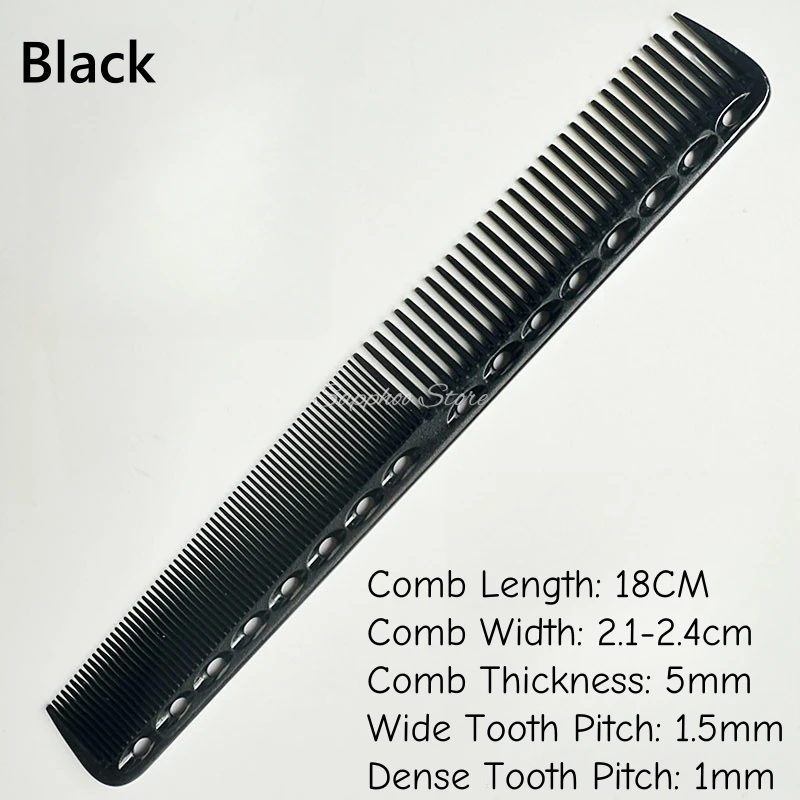 1PC 18cm Professionelle Friseur Haarschnitt Kamm Doppel Headed Anti Statische Hohe Temperatur Widerstand Salon Haar Styling Werkzeuge