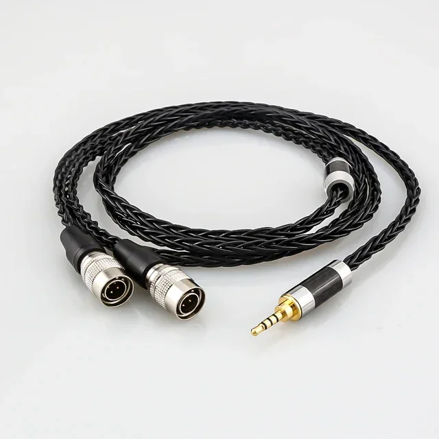 

8cores Audio Cable 5N OCC Silver Plated Copper Headphone Upgrade Cable for Dan Clark Audio Mr Speakers Ether Alpha Dog Prime