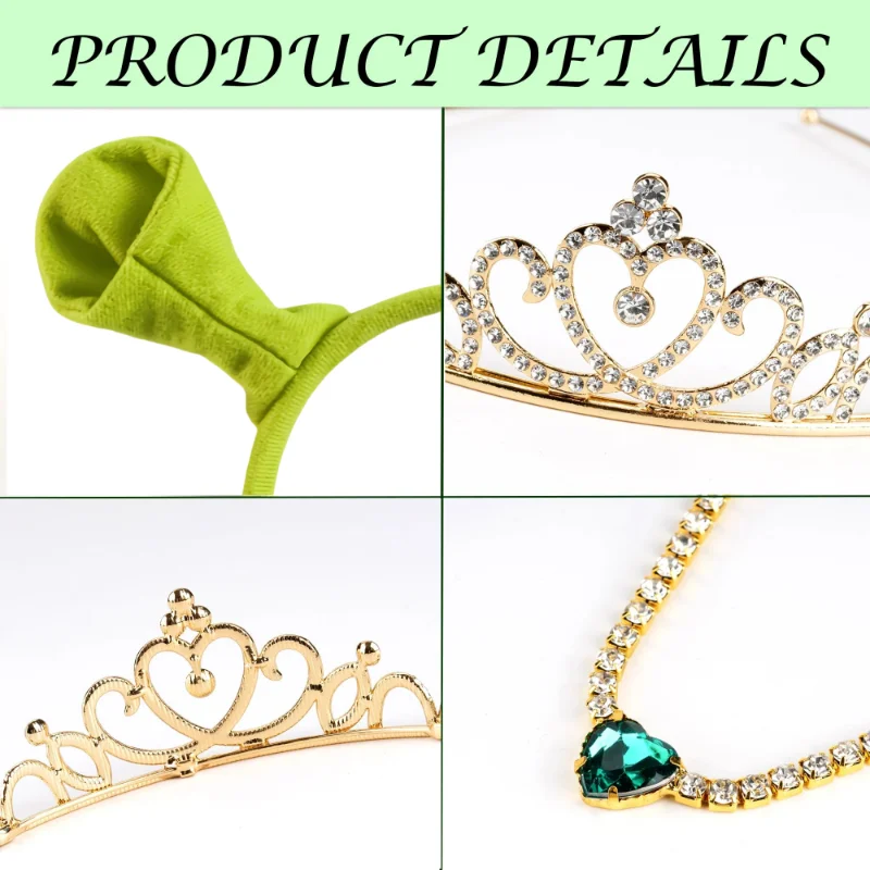 لطيف الأخضر الوحش الأذن هوائي هيرباند النسيج غسل الوجه مشبك شعر أغطية الرأس الكرتون الحيوان الوحش عقال عطلة الطرف