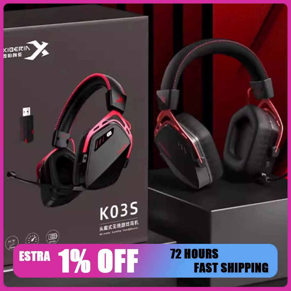 

Беспроводные наушники XIBERIA K03S, три режима, чип ATS3031, ИИ-шумоподавление, игровые наушники, легкие, с длительным временем автономной работы