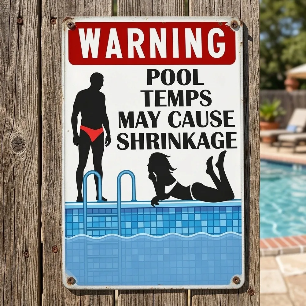 Residential Outdoor Sign with Humorous Undertone Built for Compatibility with Existing Fence Posts Wall Mounts or Stands