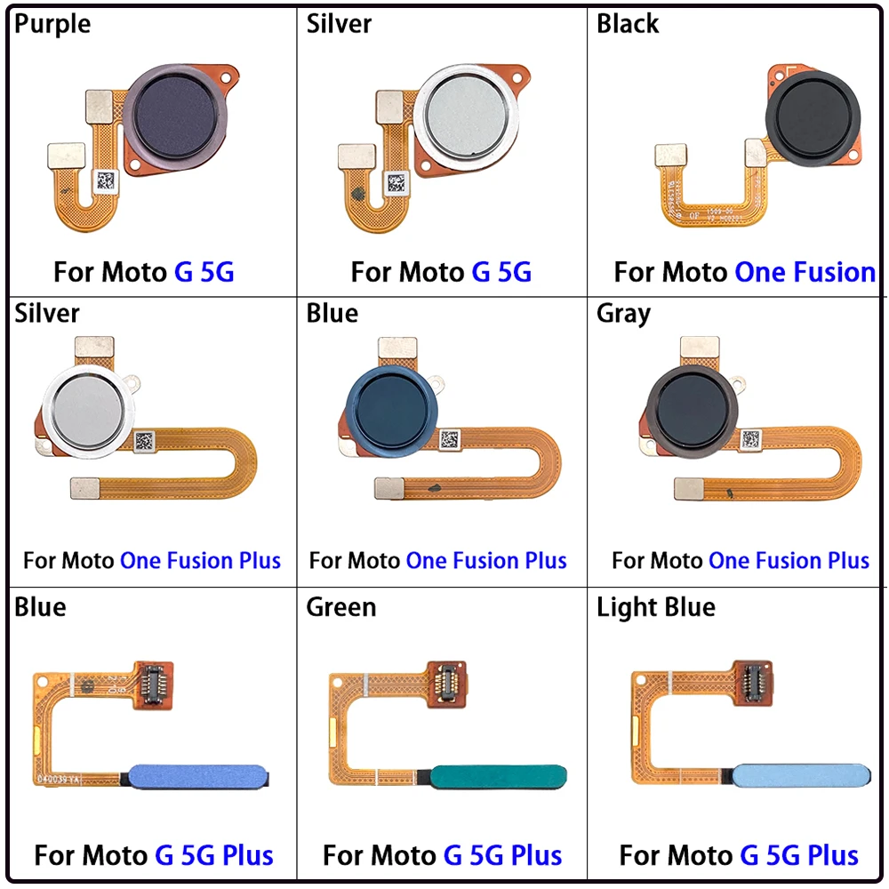 NEW Scanner For Motorola Moto One Fusion Plus G 5G ID Home Button Fingerprint Menu Return Key Recognition Sensor Flex Cable