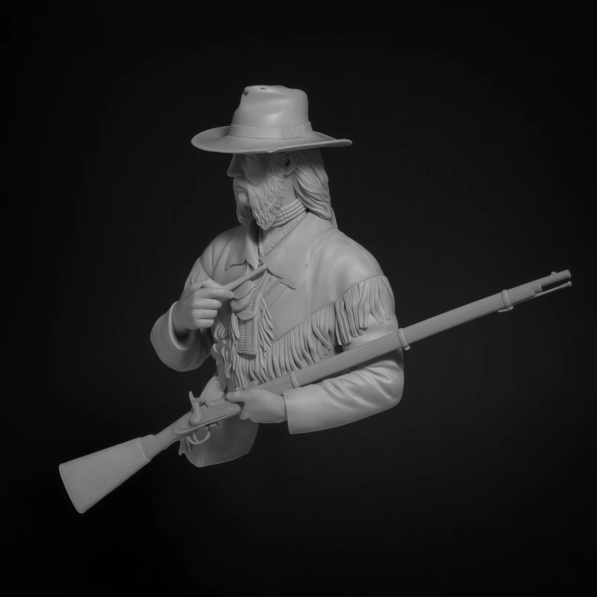 Kit de figurine demi-buste en résine 1/10, modèle non peint, de Altres' Mountain Man, GK non assemblé et non peint