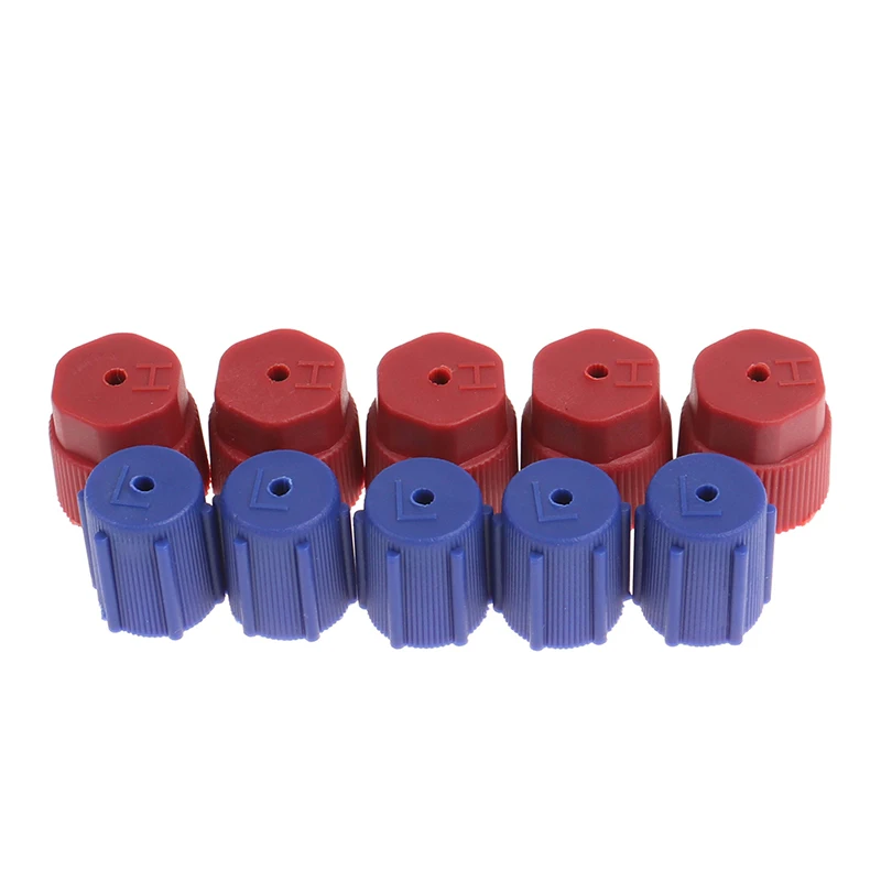 10Pcs/Set R134a Cap A/C Cap 13mm & 16mm Air Conditioning  AC System Charging Port Caps Low Side and High Side