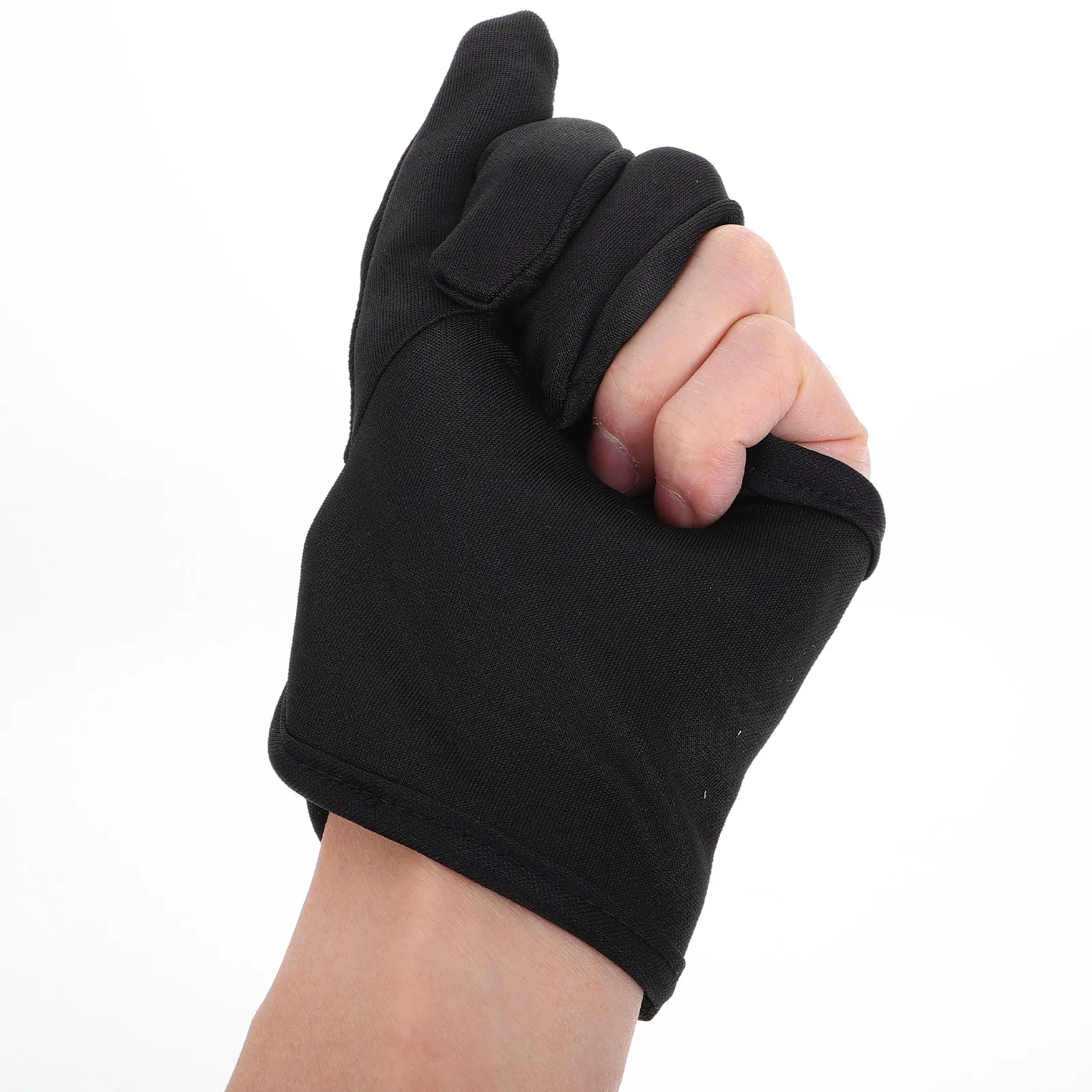 Three Finger Heat Resistant Hair Styling Glove Thick Insulated Curling Iron Burn Protection Left Hand
