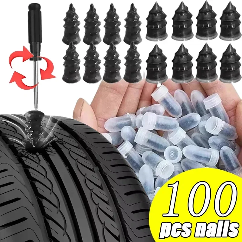 

Car vacuum tire repair rubber nail bicycle tire blowout rubber nail universal repair tool Accessories 5/10/20/100/500pcs