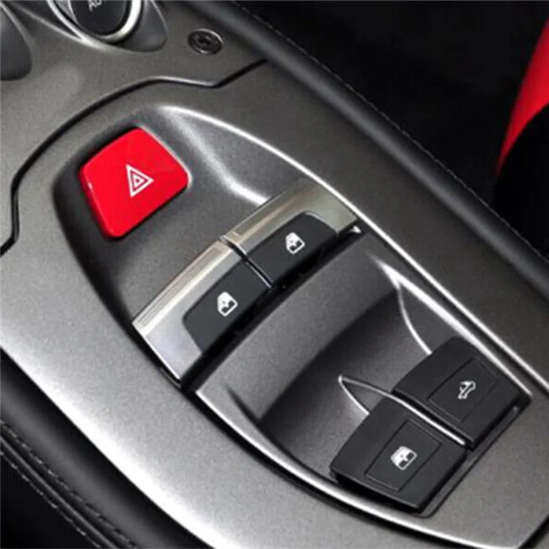 Compact 1Pair Convertible Roof Button & Base Kits 83532800 84047800 For Ferrari 458 488 Spider 10-19 Power Sunroof Switch Cover