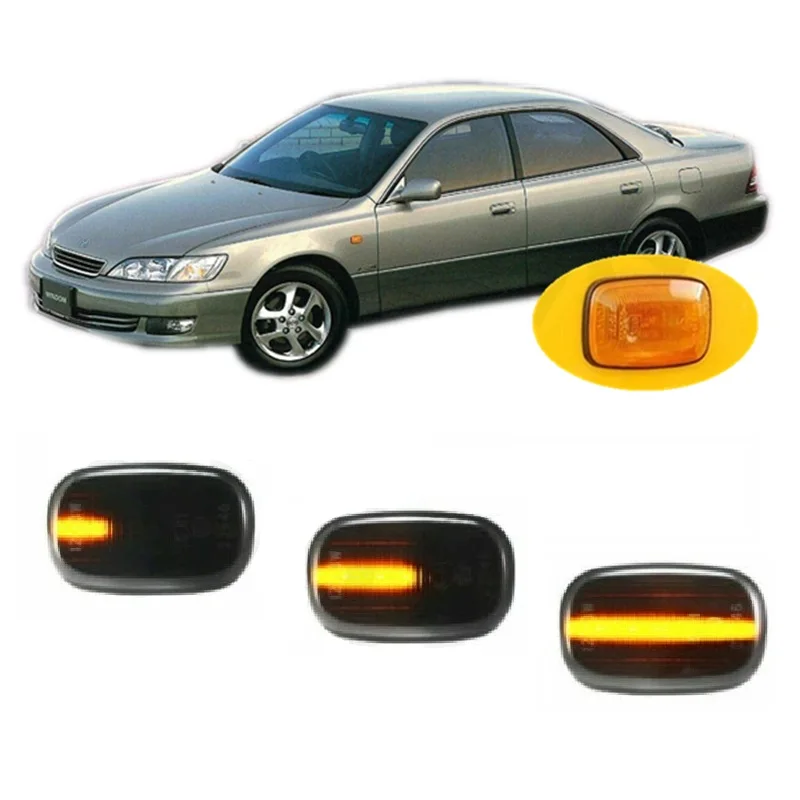 for Toyota Windom VCV10 VCV11 MCV20 MCV21 1991 - 2001 Sequential LED Side Marker Turn Signal Light Lamp