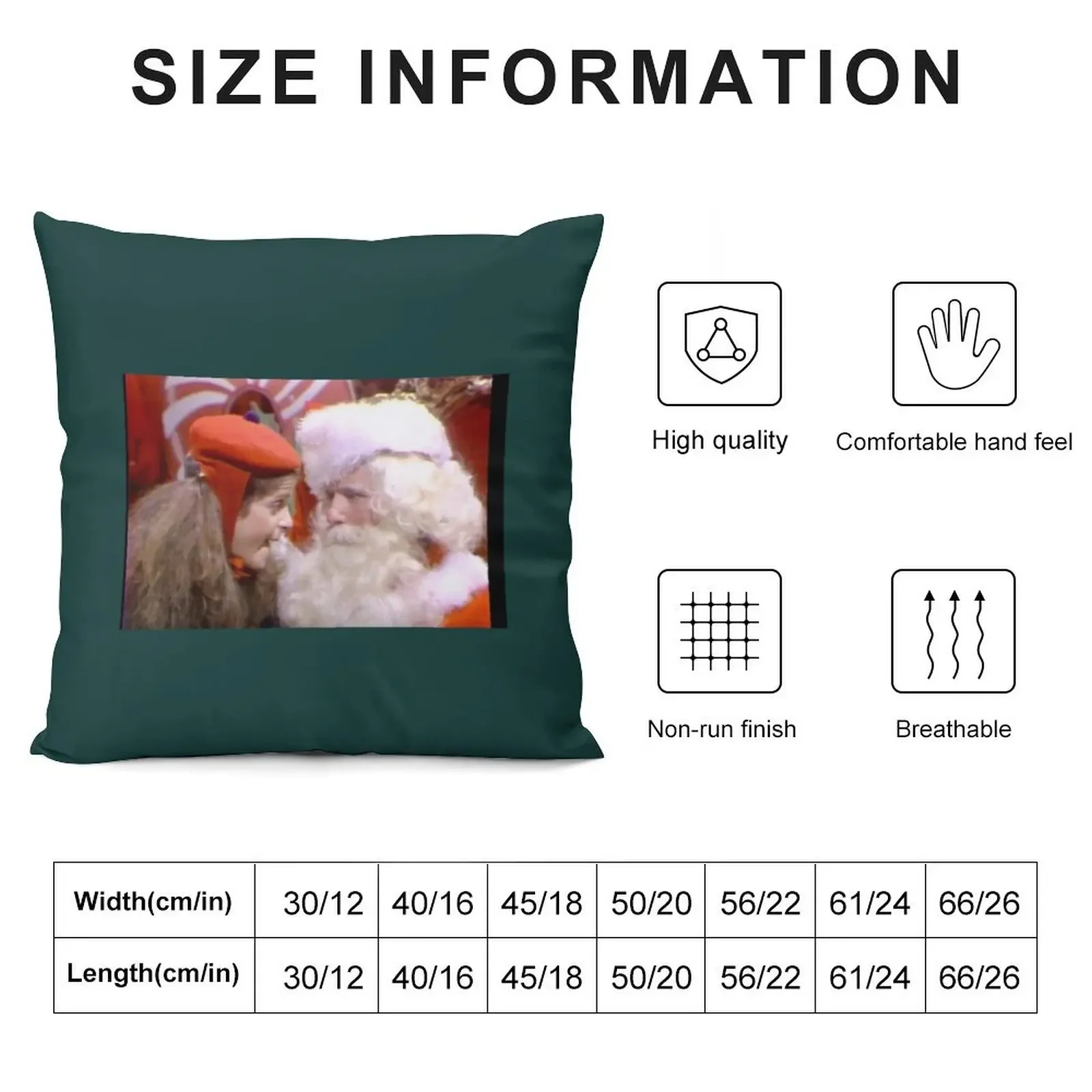 Gilda sits on Santa's knee Throw Pillow Bed pillowcases Decorative Cushions Decorative Cushions For Living Room pillow