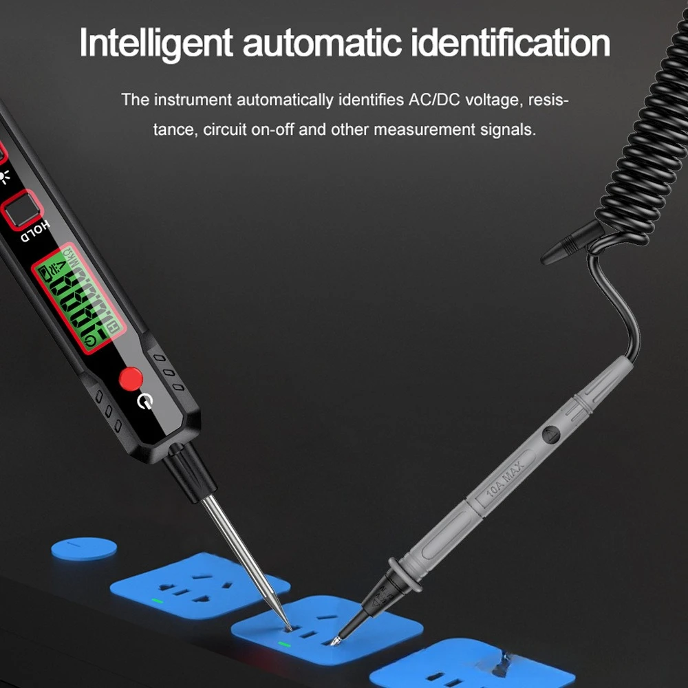 

HT86B интеллектуальный мультиметр ручки, высокоточный универсальный счетчик промышленного класса для электрического обслуживания, цифровой тестер, ручка