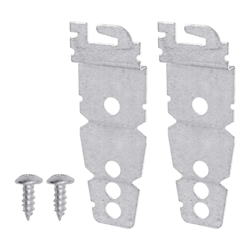 2 Pieces Undercounter Dishwasher Mounting Bracket 8269145 Dishwasher Undercounter Mounting Kit with 2 Installment Screws